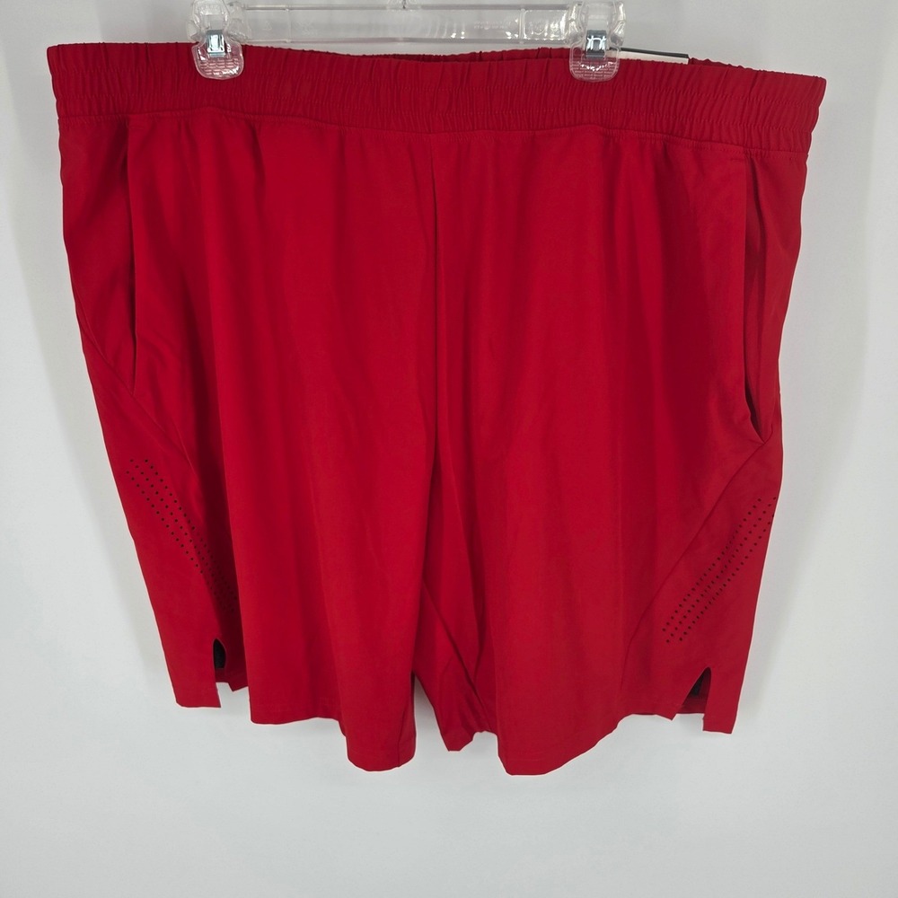 NWT Athletic Works Men's 2XL (44-46) Red DriWorks 9" Inseam Built-In Shorts